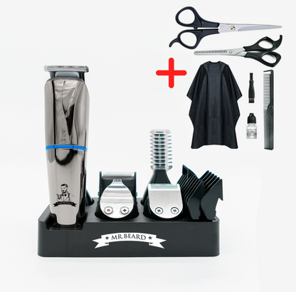 Professionele 6-in-1 Baard- en Haartrimmer Set